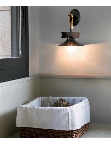 Nudos brown wall light - Faro 