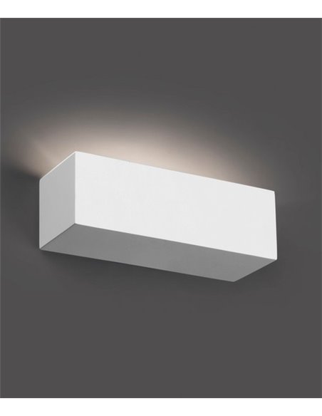 Eaco wall light - Faro - White plasterboard lamp, G9, 21.8 cm