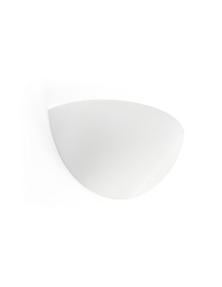 Wall light Snow - Faro - White plaster lamp, 28 cm