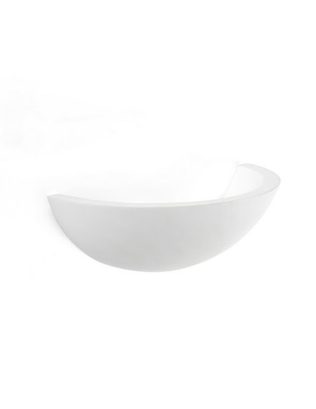 Cove wall light - Faro - White plaster lamp, LED 3000K