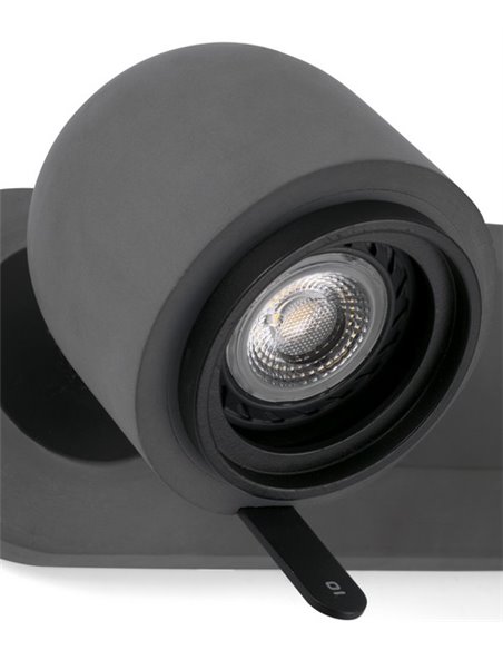 Stone wall light - Faro - Concrete lamp, 2 lights, GU10 reader