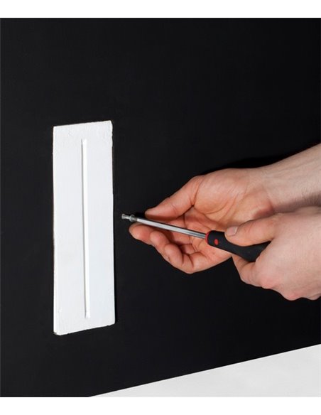 Plas recessed wall light - Faro - White plasterboard light, LED 3000K, 7.5 cm