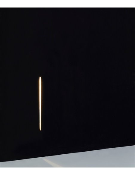 Plas recessed wall light - Faro - White plasterboard light, LED 3000K, 7.5 cm