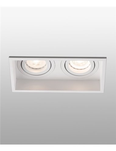 Hyde recessed light - Faro - 2 spotlights, GU10, 17.1 cm