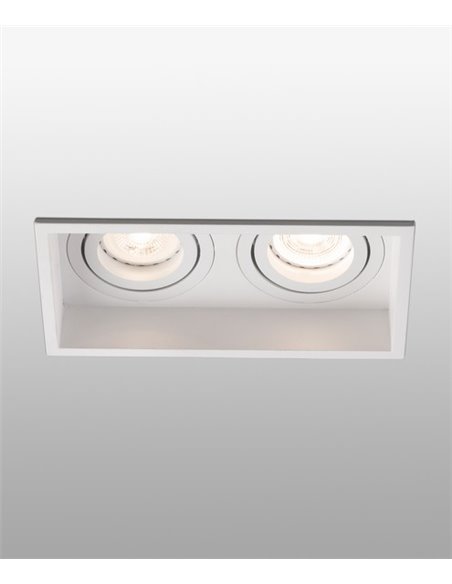 Hyde recessed light - Faro - 2 spotlights, GU10, 17.1 cm