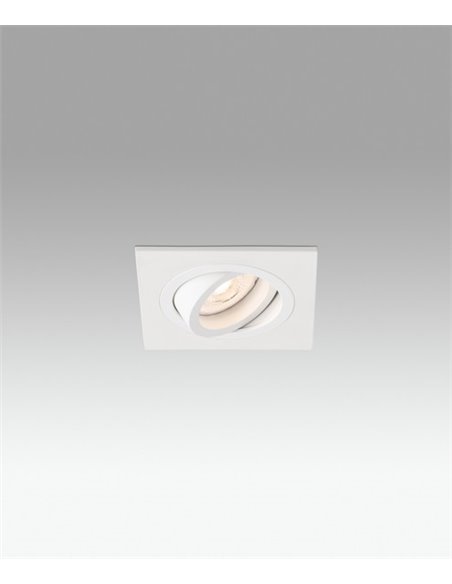 Downlight Radon ceiling spotlight - Faro - Square lamp GU10, 9.2 cm