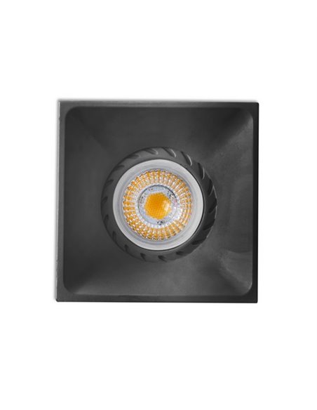 Neon square recessed ceiling light - Faro - GU10 lamp, 7.5 cm