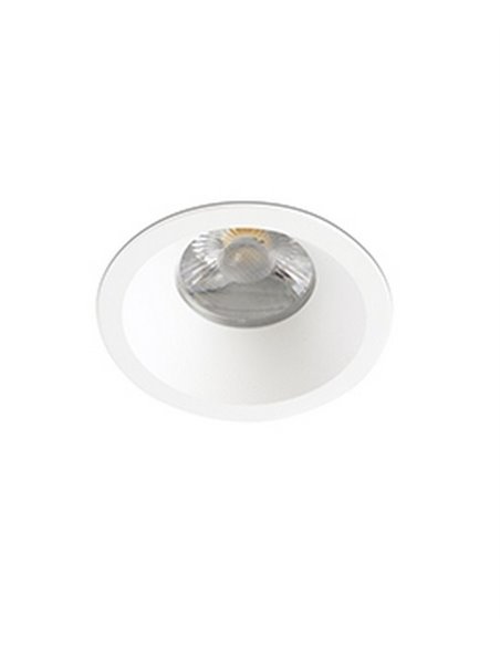 Wabi recessed downlight - Faro - White LED downlight, Ø 7.5 cm