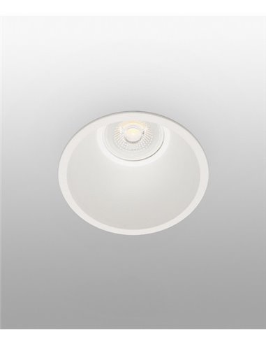 Outdoor recessed downlight Fresh - Faro - Downlight white, IP65, Ø 8.9 cm