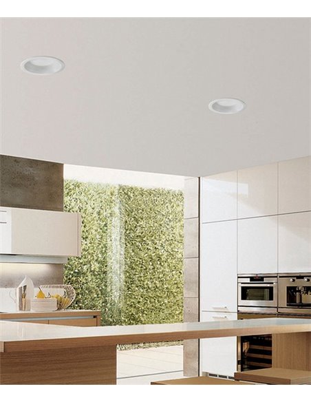 Recessed downlight Son - Faro - Ceiling light white, LED 2700K, Ø 11.2-22 cm