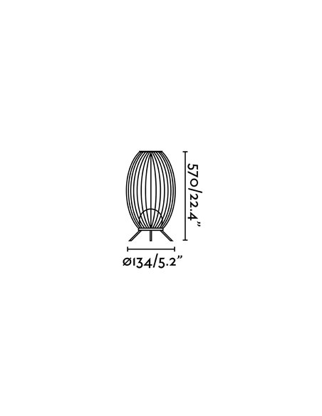Cage portable outdoor light - Faro - Cage lamp black, IP65, 57 cm