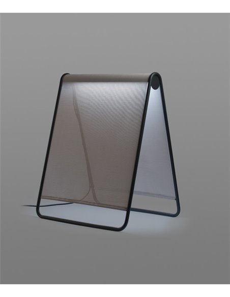Cadaques outdoor floor lamp - Faro - Textile lampshade, LED 2700K, 81 cm