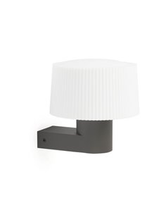 Muffin outdoor wall light - Faro - Aluminium Dark grey, E27