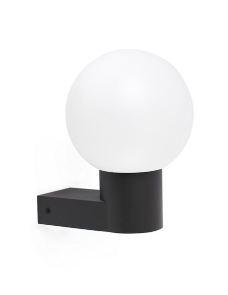Outdoor wall light Moon - Faro - Aluminium Grey, IP44