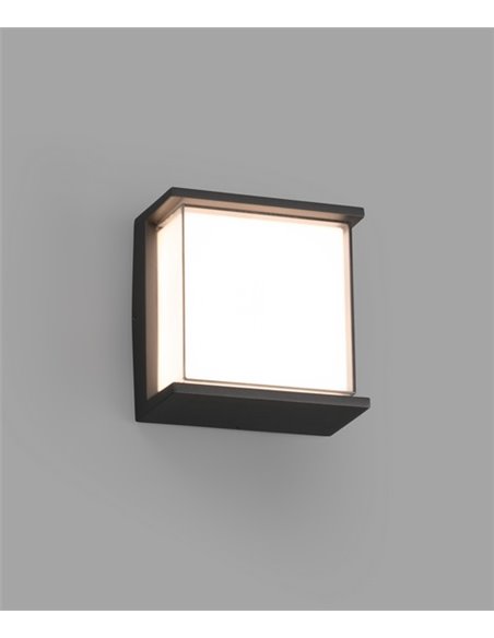 Hikari outdoor wall light - Faro - Aluminium dark grey, LED 3000K, 17 cm