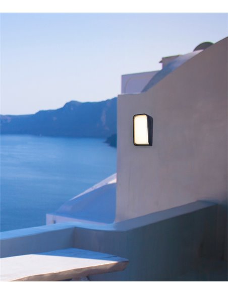Mask outdoor wall light - Faro - Saltwater environments, LED 3000K