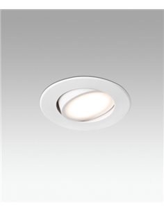 Koi recessed ceiling spotlight - Faro - Downlight white, LED 3000K, Ø 9 cm