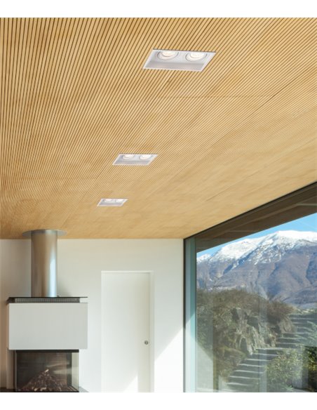 Hyde recessed light - Faro - 2 spotlights, GU10, 17.1 cm