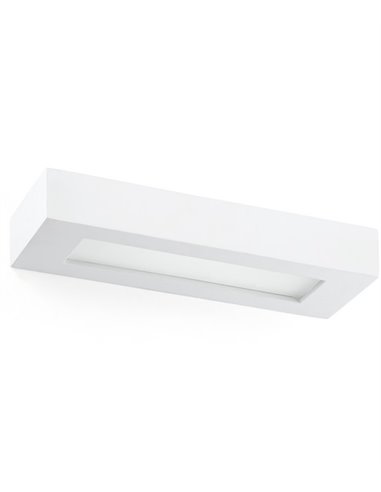 Olaf wall light - Faro - White plaster lamp, 36 cm