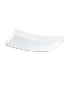 Eaco wall light - Faro - Curved lamp in white plaster, 36 cm 2