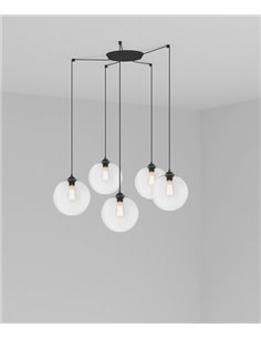 Clara pendant light - Faro - 5 lights E27