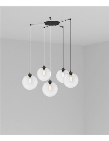 Clara pendant light - Faro - 5 lights E27