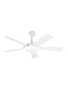 Saona white ceiling fan with LED light – Faro – DC motor, Remote control with timer, 5 speeds 2