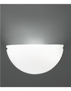 Dina opal/chrome wall light - ACB - Double layer glass, 25 cm 2