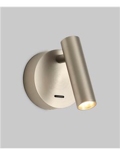 Atria wall light - ACB - Surface, Reading lamp, Adjustable head, Black/Nickel  2