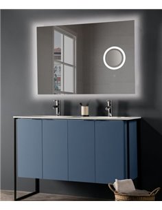 Olter illuminated Bathroom Mirror - ACB - Freestanding Perimeter Light, Magnifying Mirror, LED 3000K, Tactile 