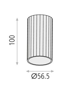 Modrian ceiling light - ACB - 1 light, GU10 2