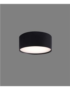 Linus round ceiling light - ACB - Aluminium black-white, Ø 9-14 cm 2