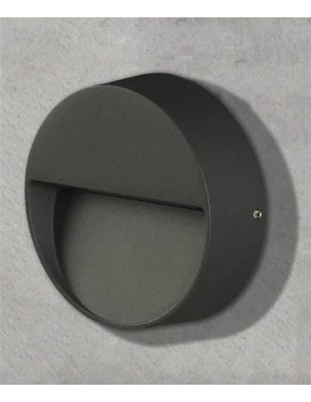 Spica outdoor wall light - ACB - Anthracite lamp, IP65, 10 cm