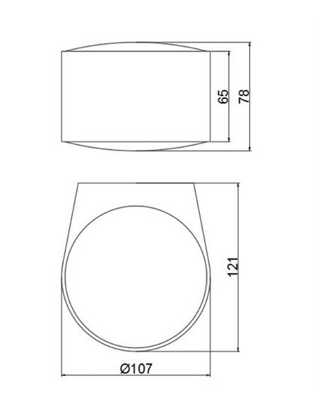 Ania outdoor wall light - ACB - Anthracite wall light, 2 lights, LED 3000K
