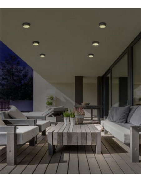 Ania outdoor ceiling light - ACB - Outdoor ceiling light anthracite, LED 3000K