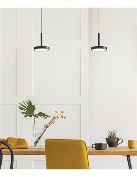 Corvus pendant light - ACB - Black lamp, LED 3000K