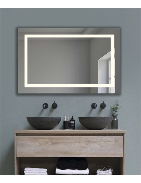 Mul Illuminated Bathroom Mirror - ACB - Touch, Multifunctional Display