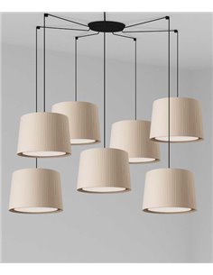 Samba pendant light - Faro - 7 Lampshades, textile