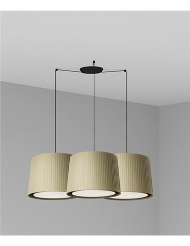 Samba pendant light - Faro - 3 Lampshades, Textil