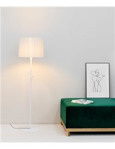 Samba floor lamp - Faro - Lampshade textile, 154 cm, 1xE27