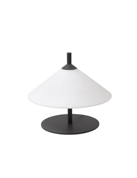 Saigon outdoor floor lamp – Faro – White R55 lampshade, 100 cm-200cm