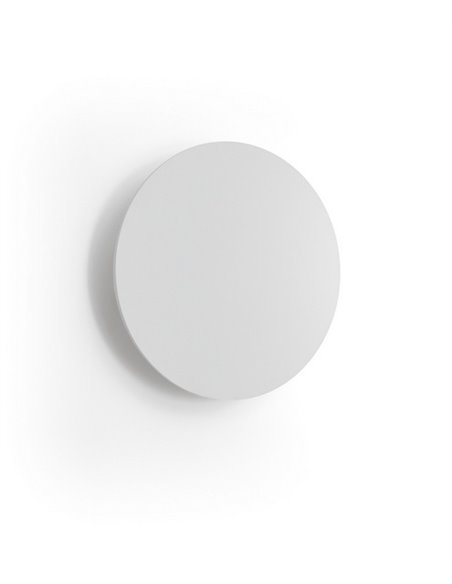 Aplique de pared Circular – Novolux Exo – Lámpara redonda, blanco y negro, 20-25 cm