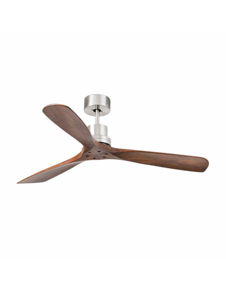 Lantau ceiling fan - Faro - 132 cm, matt nickel, 3 blades