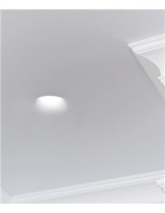 Empotrable de techo - Len Round S - Lámpara de techo de yeso, trimless, 12 cm 2