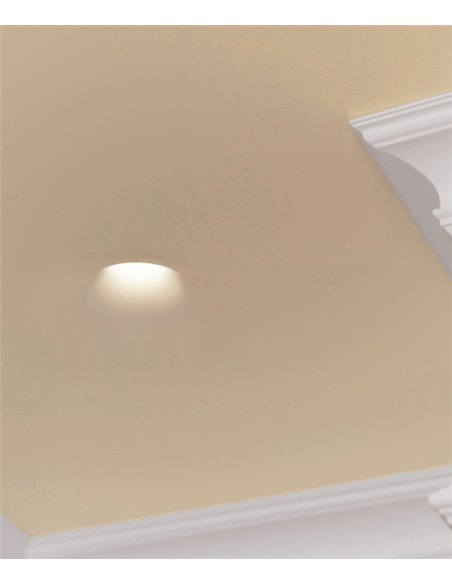 Empotrable de techo - Len Round S - Lámpara de techo de yeso, trimless, 12 cm