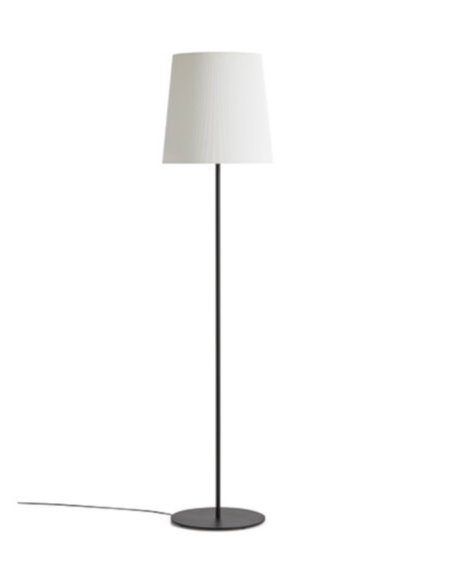Manhattan floor lamp - Massmi - Pleated parchment lampshade, 170 cm
