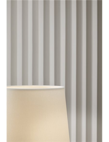 Manhattan table lamp - Massmi, Pleated parchment shade, Ø 30-35 cm