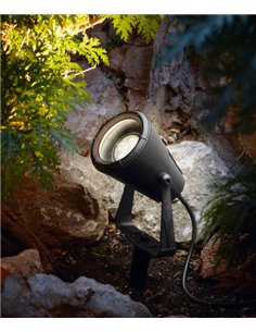 IP65 black outdoor floodlight - Geronimo - Dopo - Novolux