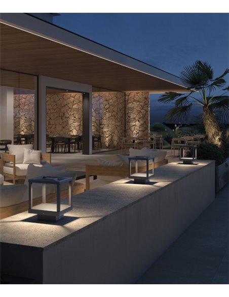 IP54 LED outdoor bollard 3000K - Arlen - Dopo - Novolux