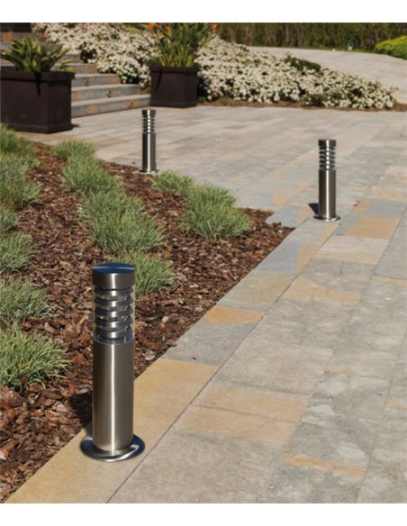 IP44 inox steel outdoor bollard light - Galerna - Dopo - Novolux
